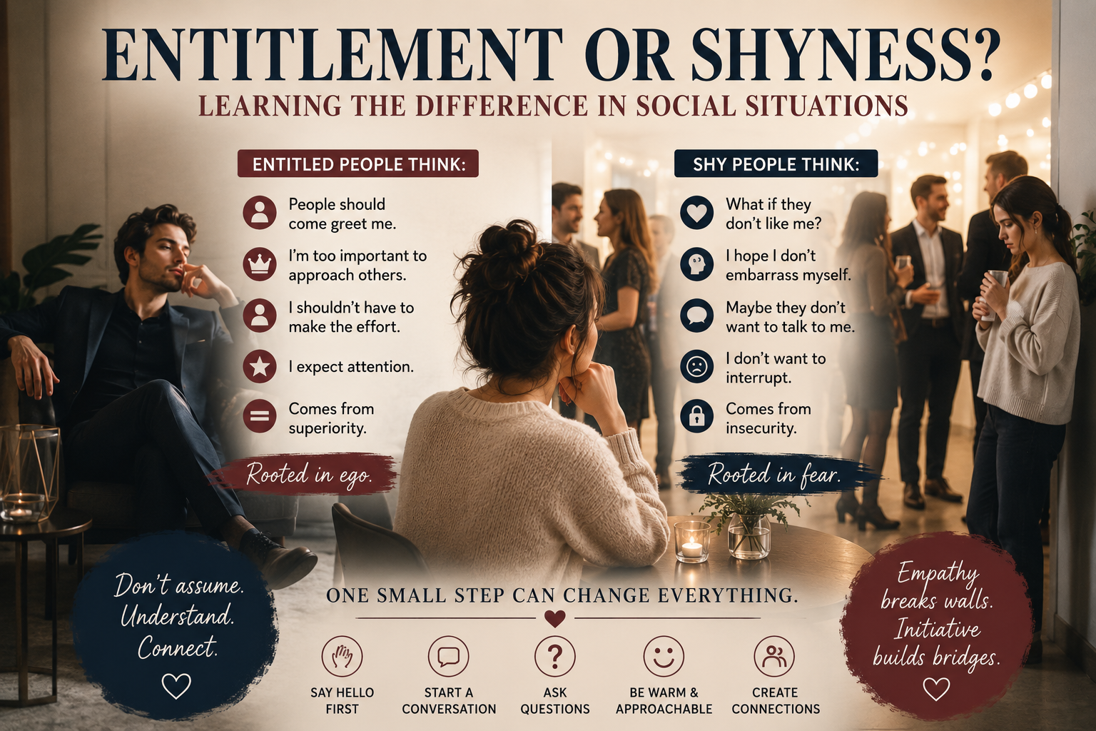 Entitlement or Shyness? Learning the Difference in Social Situations